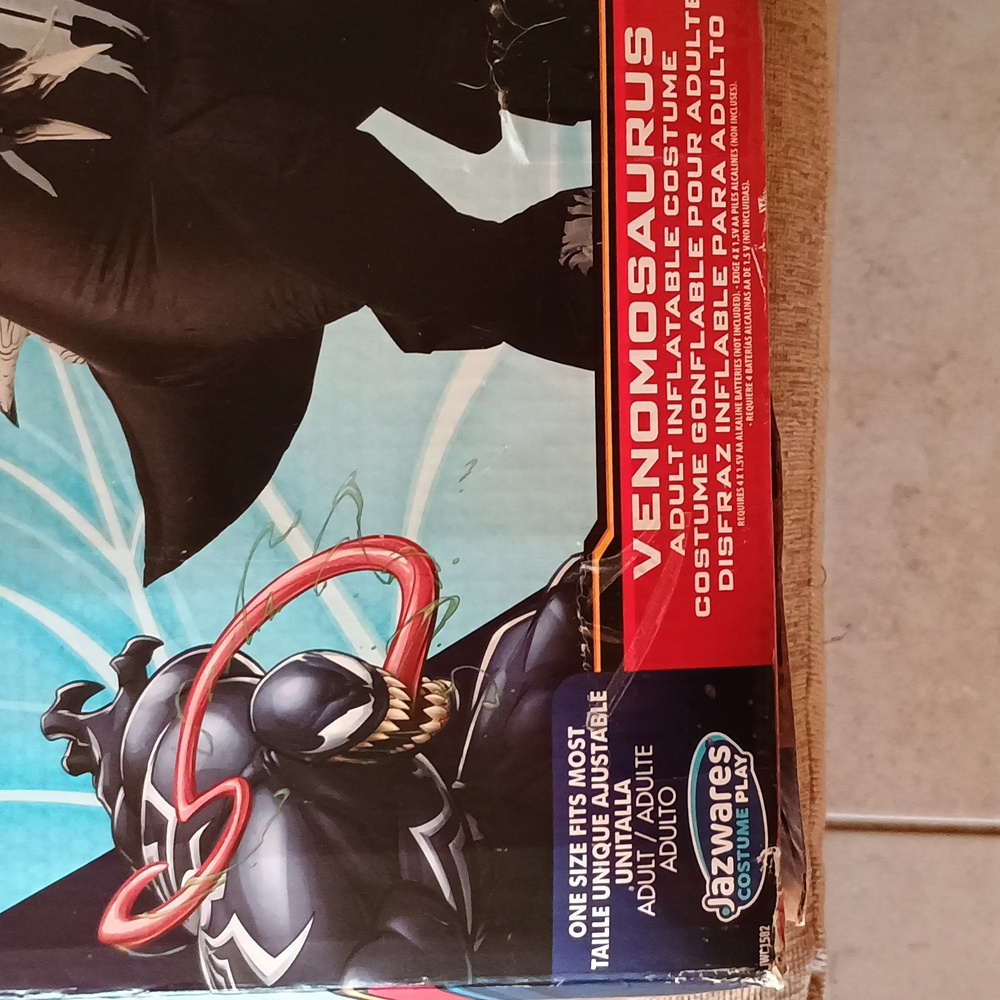 Venomosauras Marvel Spiderman Adult Inflatable Costume One Size very cool - Picture 3 of 3